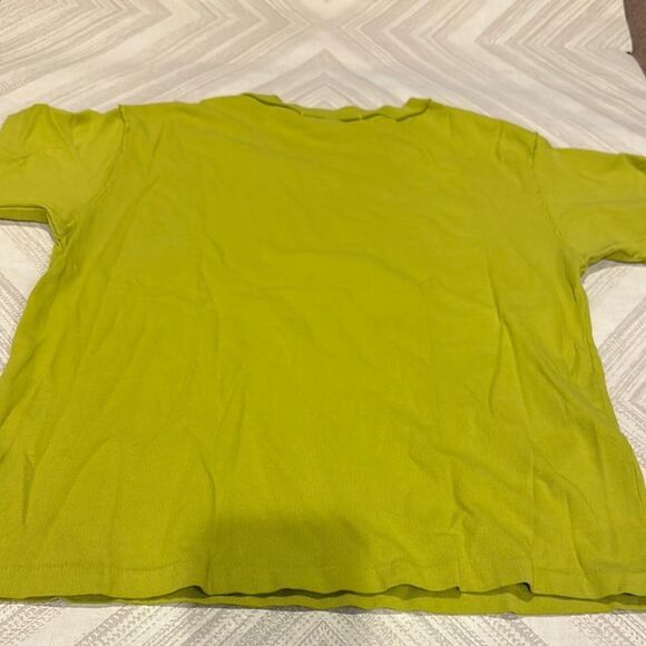 Daydreamer The Cut Rhinestones Reverse GF Tee in Sour Apple Green - Size XS - Picture 5 of 5